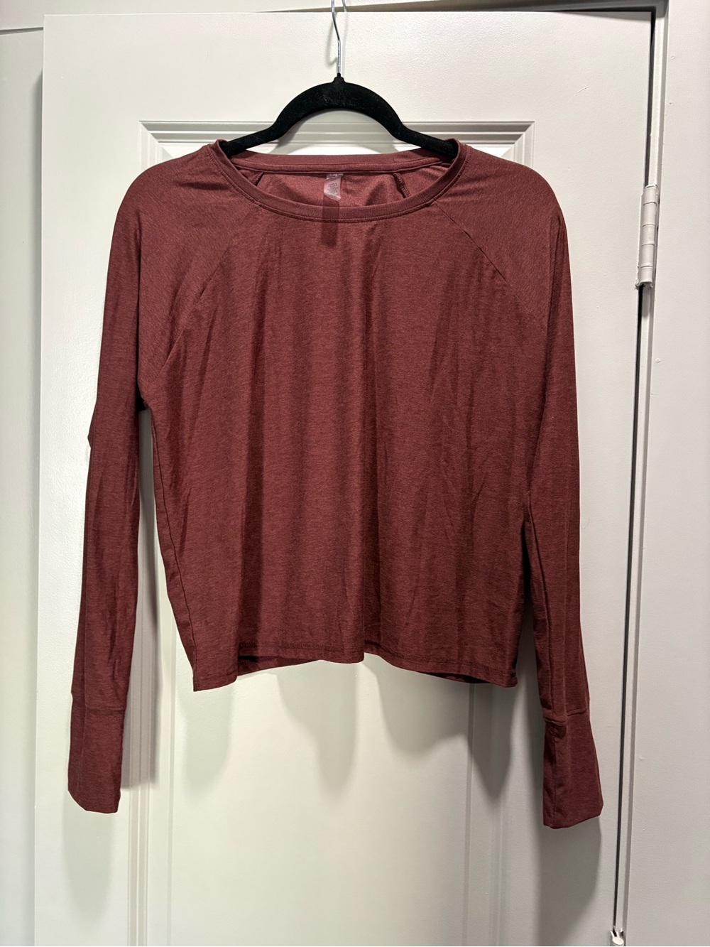 Beyond Yoga Long Sleeve Crewneck Top in brown